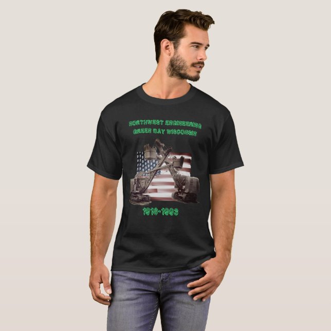 NORDWESTTECHNIK GREEN BAY WISCONSIN CRANE T-Shirt (Vorne ganz)