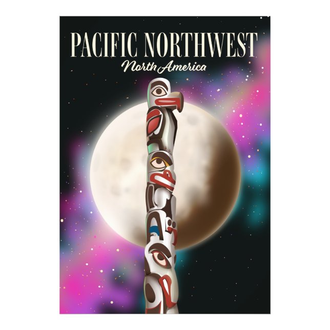 Nordwesttotem-Pol Fotodruck (Vorne)