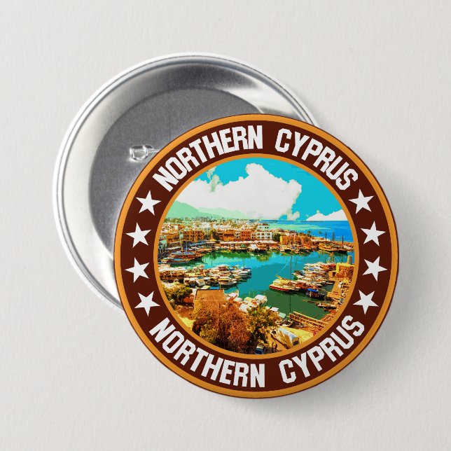 Nordzypern Button (Vorne & Hinten)