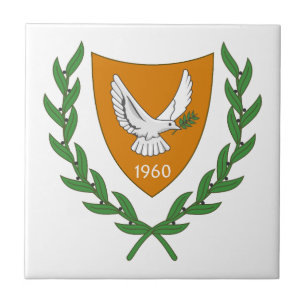 Nordzypern Landeswappen Symbol Emblem Flagge Fliese
