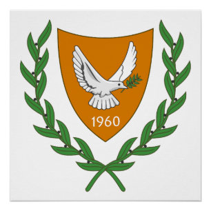 Nordzypern Landeswappen Symbol Emblem Flagge Poster
