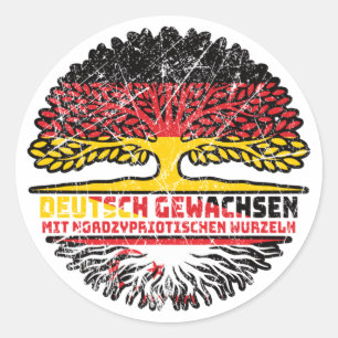 Nordzypern Nordzyprisch Deutsch Deutschland Baum Runder Aufkleber