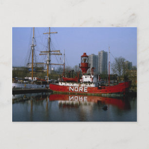 Nore Lightship, St. Kathrines dock, London, Englan Postkarte