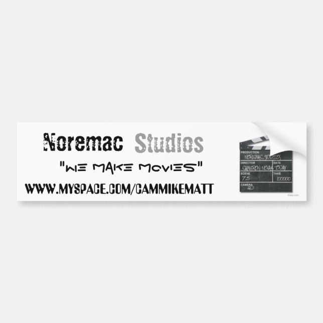 Noremac Studio-Autoaufkleber Autoaufkleber (Vorne)