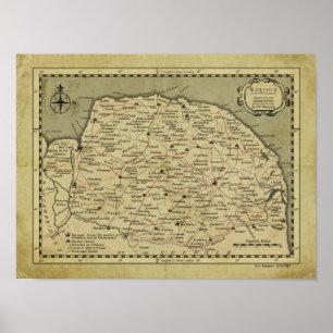 Norfolk aus dem 18. Jahrhundert Poster