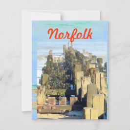 Norfolk Beach Phone Feiertagskarte