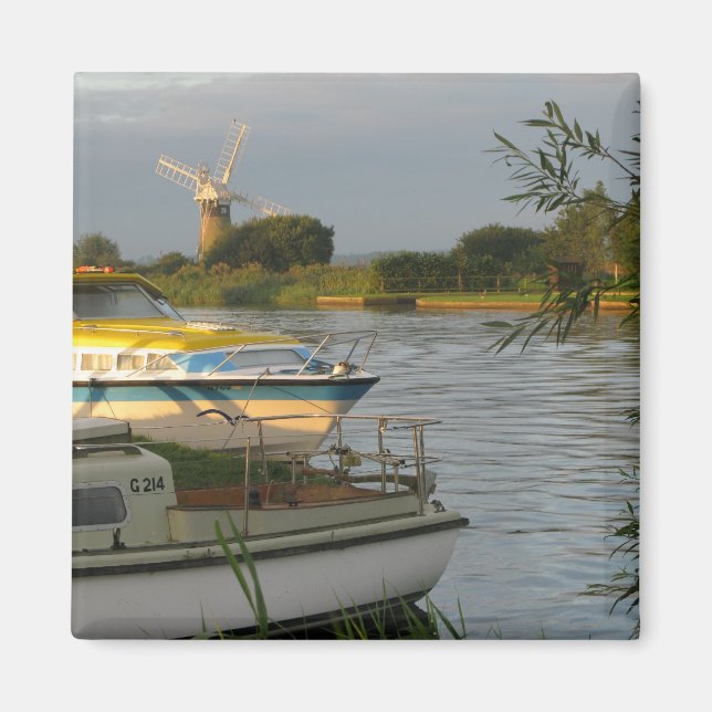 Norfolk Broads 'Kühlschrankmagnet Magnet (Vorne)