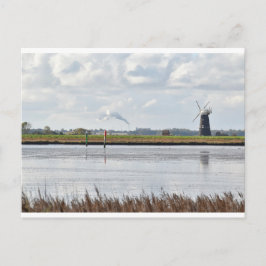 Norfolk Broads Windmühle Postkarte