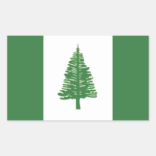 Norfolk-Insel-Flagge Rechteckiger Aufkleber