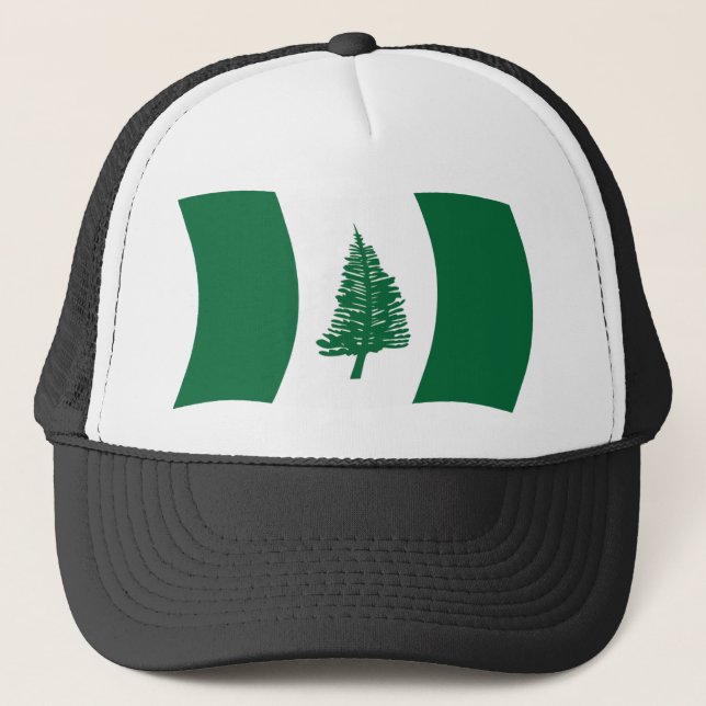 Norfolk Island Flag Hat Truckerkappe (Vorderseite)
