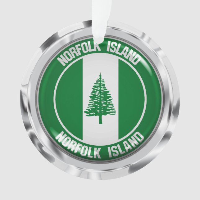 Norfolk Island Round Emblem Ornament (Vorderseite)