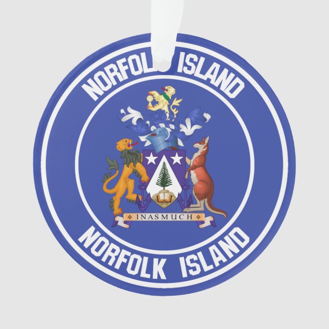 Norfolk Island Round Emblem Ornament (Vorderseite)