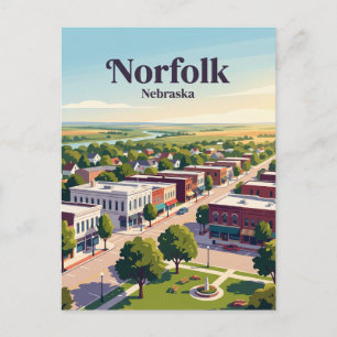 Norfolk, Nebraska Postkarte