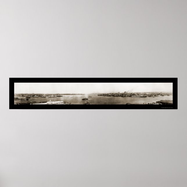 Norfolk, Portsmouth VA Foto 1918 Poster (Vorne)