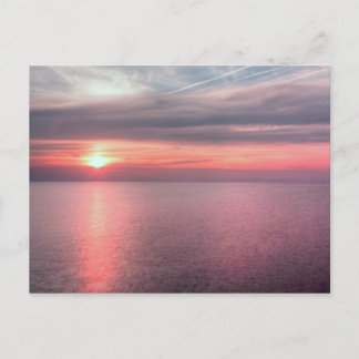 Norfolk Sommersonnenuntergang Postkarte