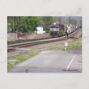 Norfolk Southern C-40-9W #9265 bei Macungie Pa. Postkarte