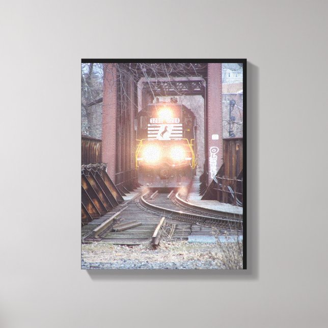 Norfolk Southern Locomotive #3288 Leinwanddruck (Vorderseite)