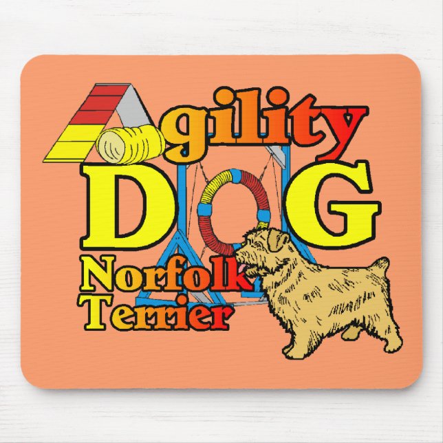 Norfolk_Terrier_Agility Mousepad (Vorne)