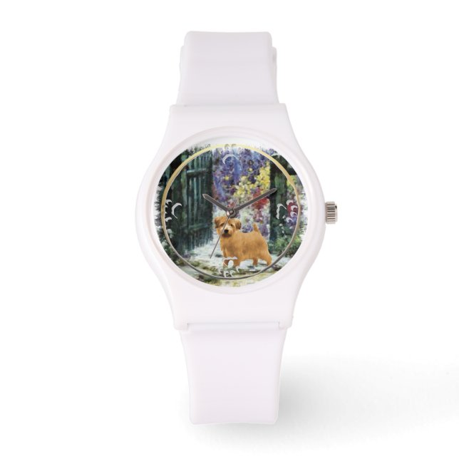 Norfolk Terrier Art Gifts Armbanduhr (Vorderseite)