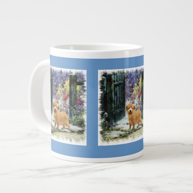 Norfolk Terrier Art Gifts Jumbo-Tasse (Vorderseite Links)