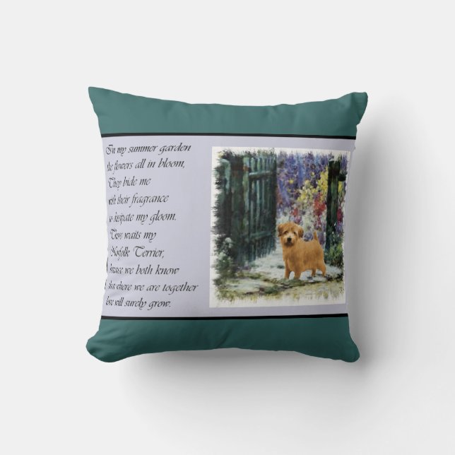 Norfolk Terrier Art Gifts Kissen (Vorderseite)