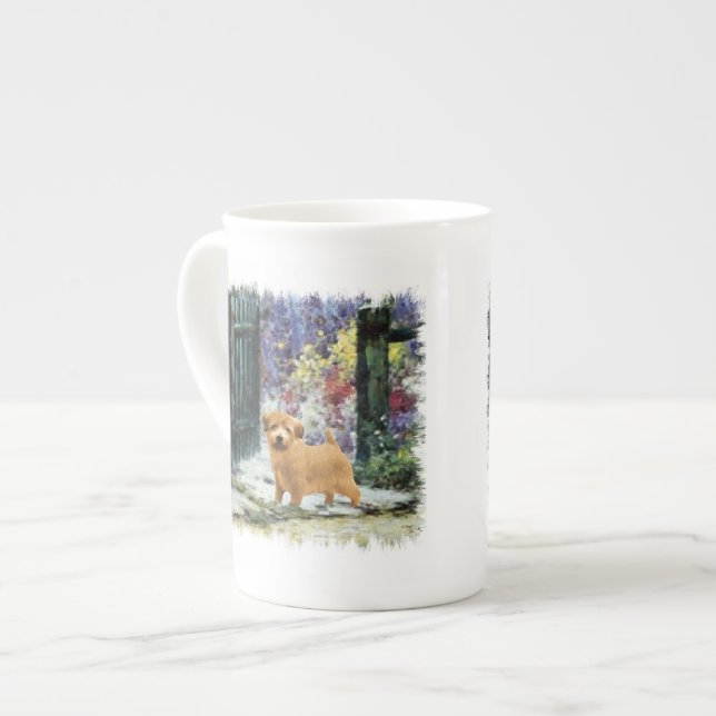Norfolk Terrier Art Gifts Prozellantasse (Vorderseite Links)