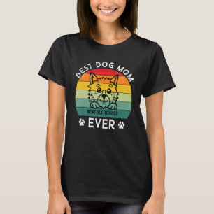 Norfolk Terrier Best Hund Mama je Vintag Retro Do T-Shirt