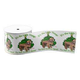 Norfolk Terrier Christmas Ripsband