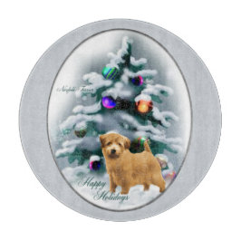 Norfolk Terrier Christmas Schneidebrett
