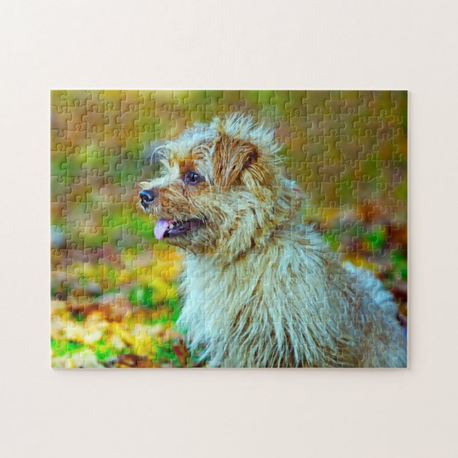Norfolk Terrier Dog. Puzzle (Horizontal)