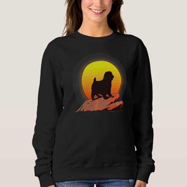 Norfolk Terrier Dog Sunrise Sweatshirt (Vorderseite)
