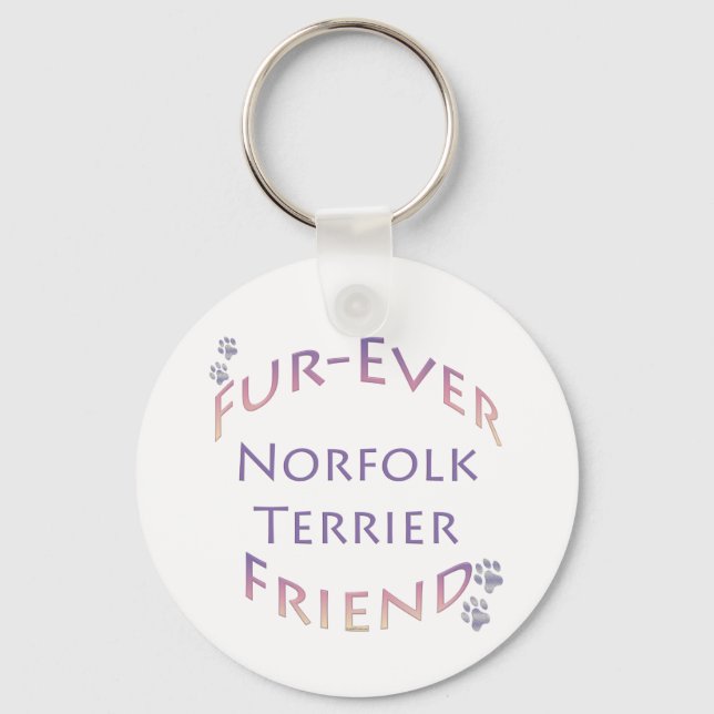 Norfolk Terrier Furever Schlüsselanhänger (Vorderseite)