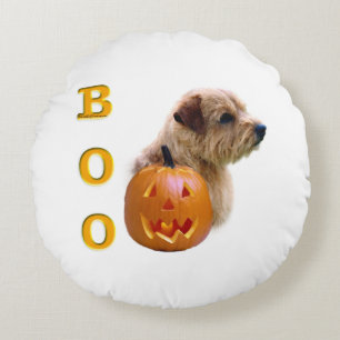 Norfolk Terrier Halloween Boo Rundes Kissen