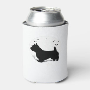 Norfolk Terrier Hund � Halloween Mond Silhouette C Dosenkühler