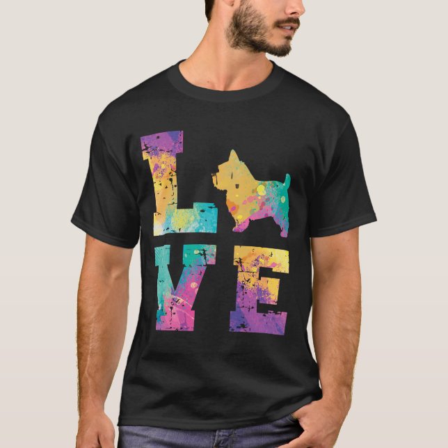 Norfolk Terrier Liebe T-Shirt (Vorderseite)