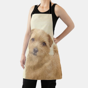 Norfolk Terrier Malerei - Originale Hunde Kunst Schürze