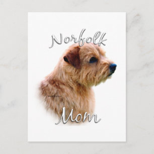 Norfolk Terrier Mama 2 Postkarte