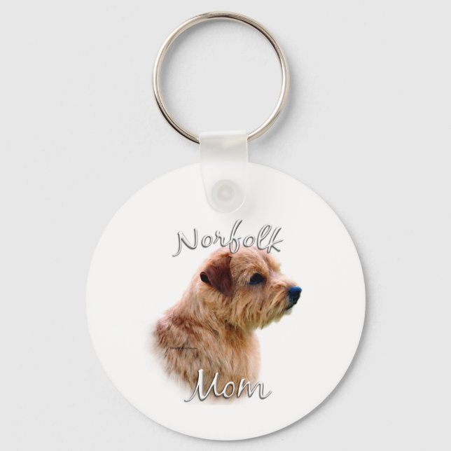 Norfolk Terrier Mama 2 Schlüsselanhänger (Vorderseite)
