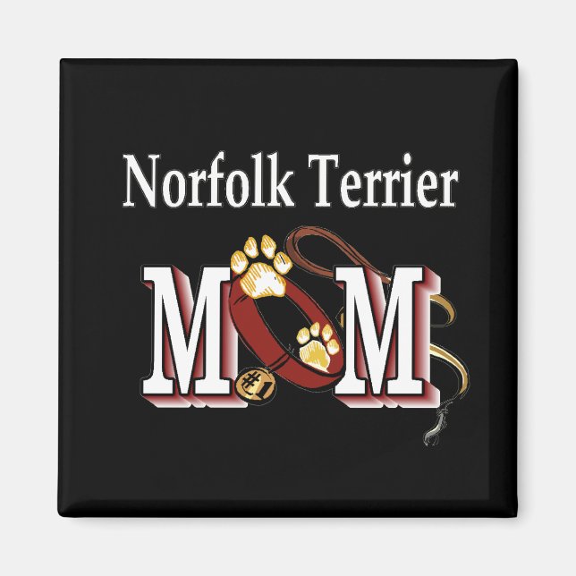 Norfolk Terrier MAMA Geschenke Magnet (Vorne)