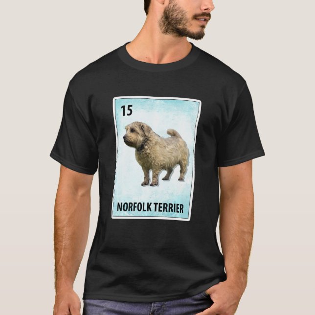 Norfolk Terrier Mexican Dog Cards T-Shirt (Vorderseite)