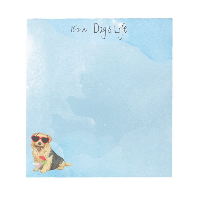 Norfolk Terrier Notepad Notizblock (Vorderseite)