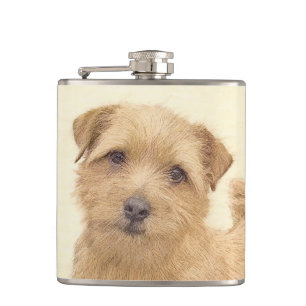 Norfolk Terrier Painting - Original Dog Art Flachmann