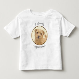 Norfolk Terrier Painting - Original Dog Art Kleinkind T-shirt