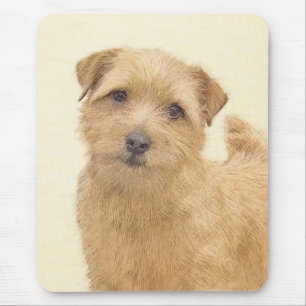 Norfolk Terrier Painting - Original Dog Art Mousepad
