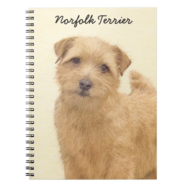 Norfolk Terrier Painting - Original Dog Art Notizblock (Vorderseite)