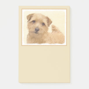 Norfolk Terrier Painting - Original Dog Art Post-it Klebezettel
