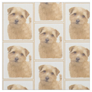 Norfolk Terrier Painting - Original Hund Kunst Stoff