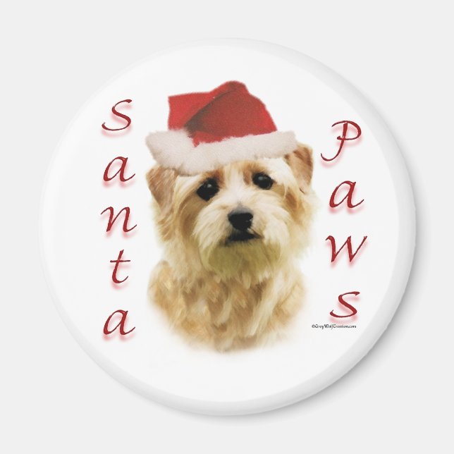 Norfolk Terrier Santa Paws Magnet (Vorne)