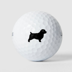 Norfolk Terrier Silhouette Golfball
