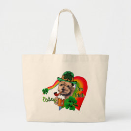 Norfolk Terrier St. Patrick's Day Jumbo Stoffbeutel